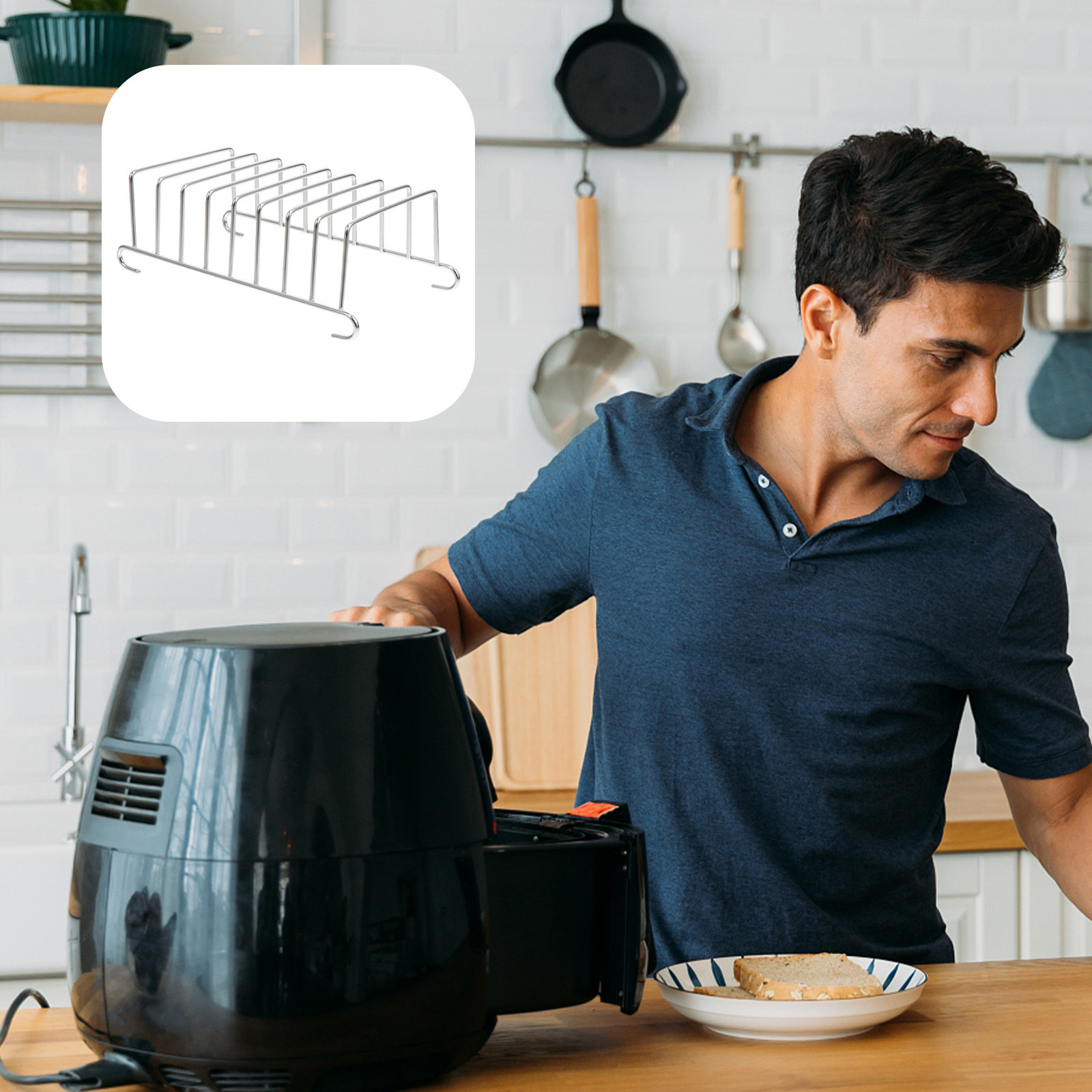 Air Fryer Accessories - 2 шт. решеток для аэрофритюрницы из