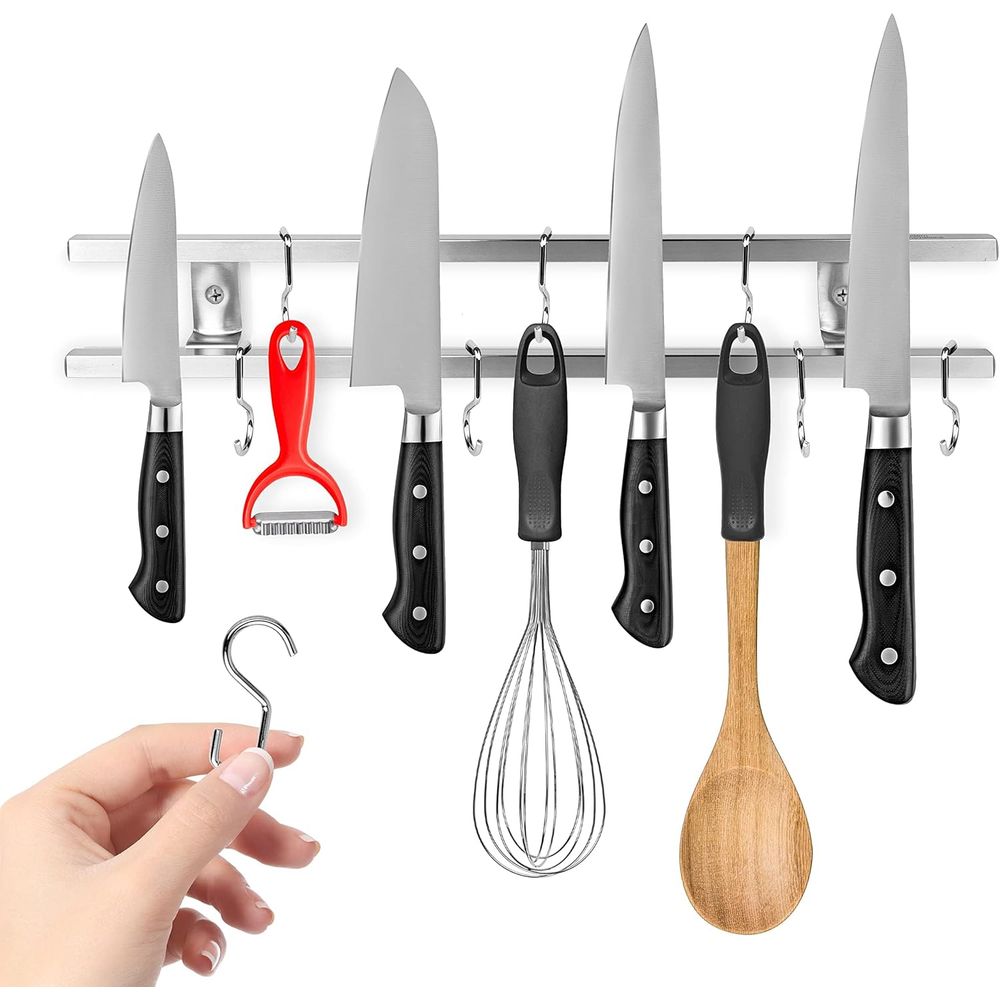 Magnetic Knife Strip - Магнитный держатель для ножей из нержавеющей