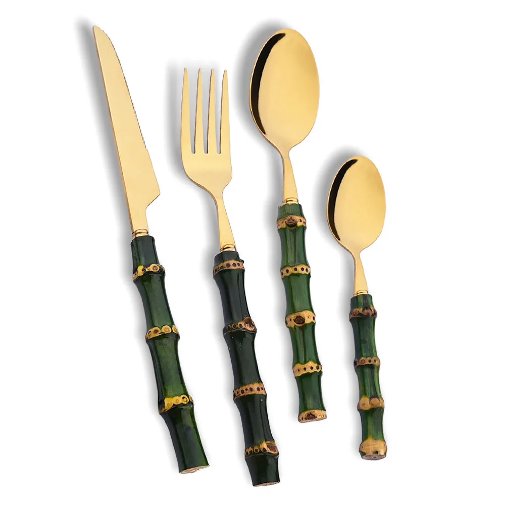 Kitchen Gadgets Green - Набор столовых приборов из 4 предметов: