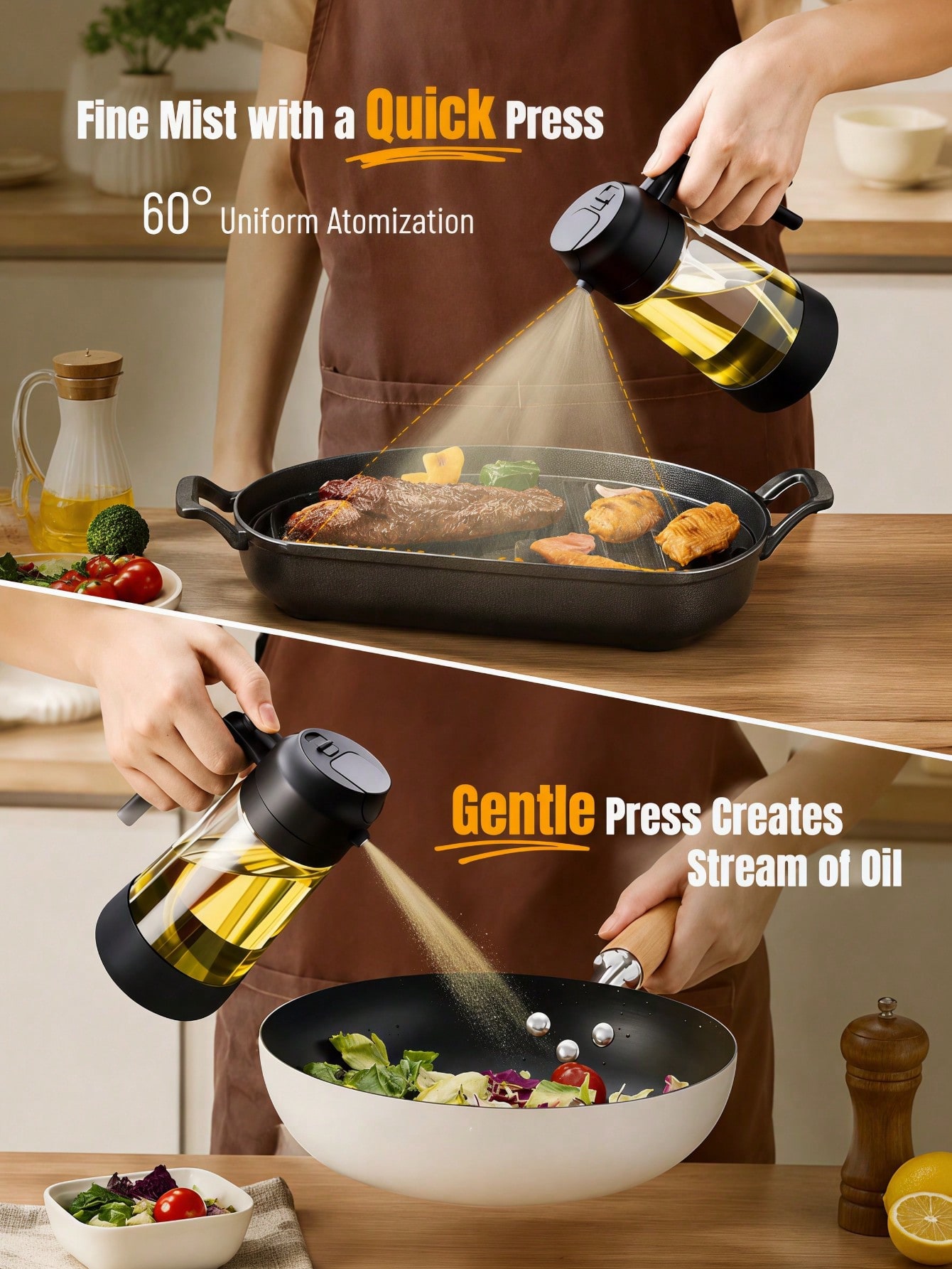 2 шт. 2-в-1 распылитель масла  – обзор и цена Kitchen Gadgets Must Have