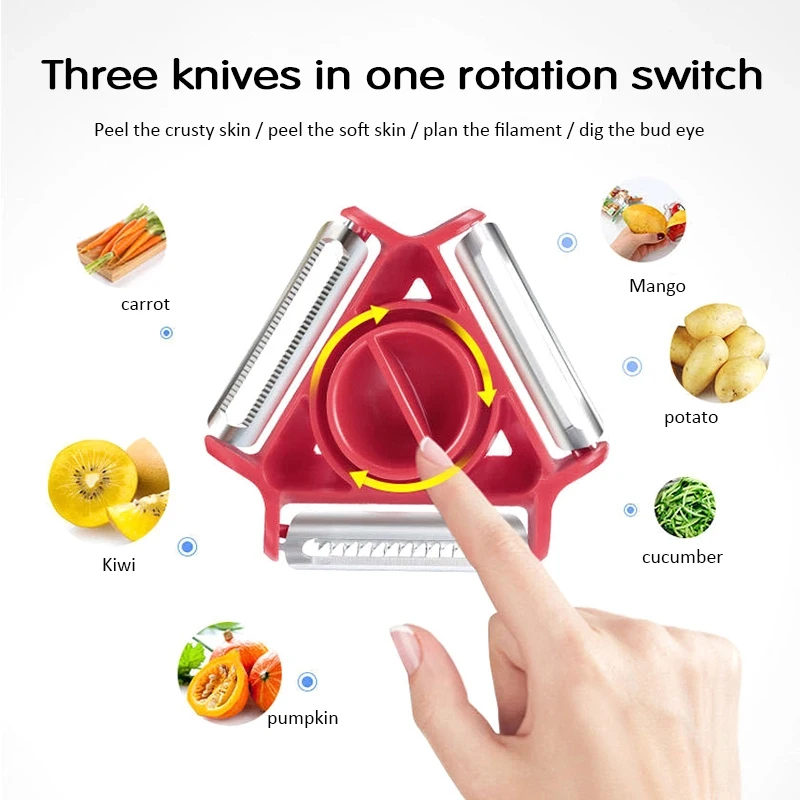 Набор из 3-х многофункциональн – обзор и цена Household Kitchen Gadgets Vegetable Cutter Silk Cutter